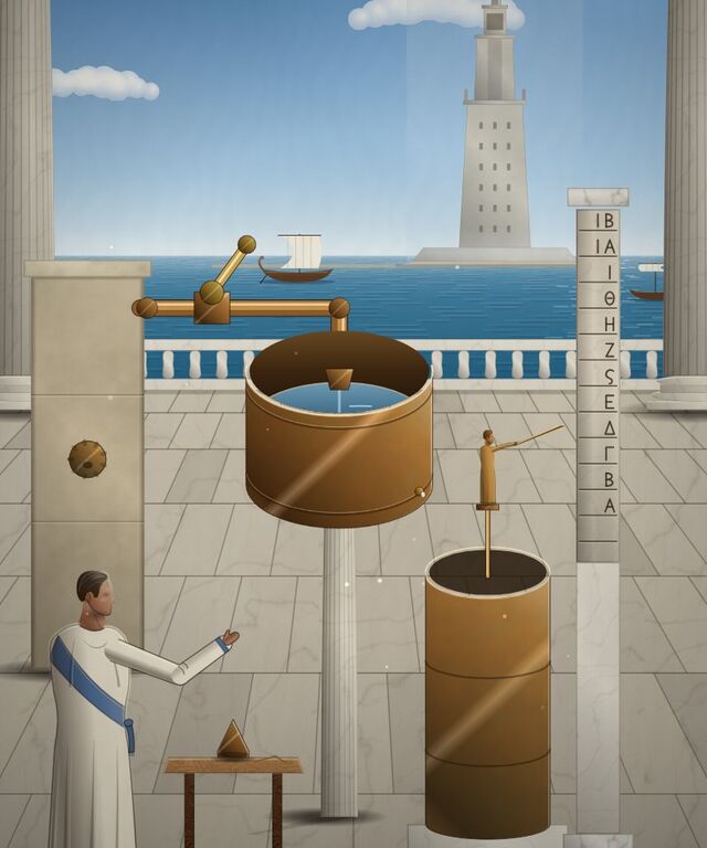 The painted cover of Keep It Level, chapter 18 of WORN's Grand Tour of Time.