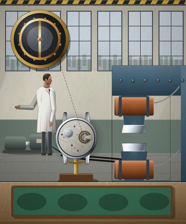 The painted cover of Magnets vs. Watches, chapter 95 of WORN's Grand Tour of Time.