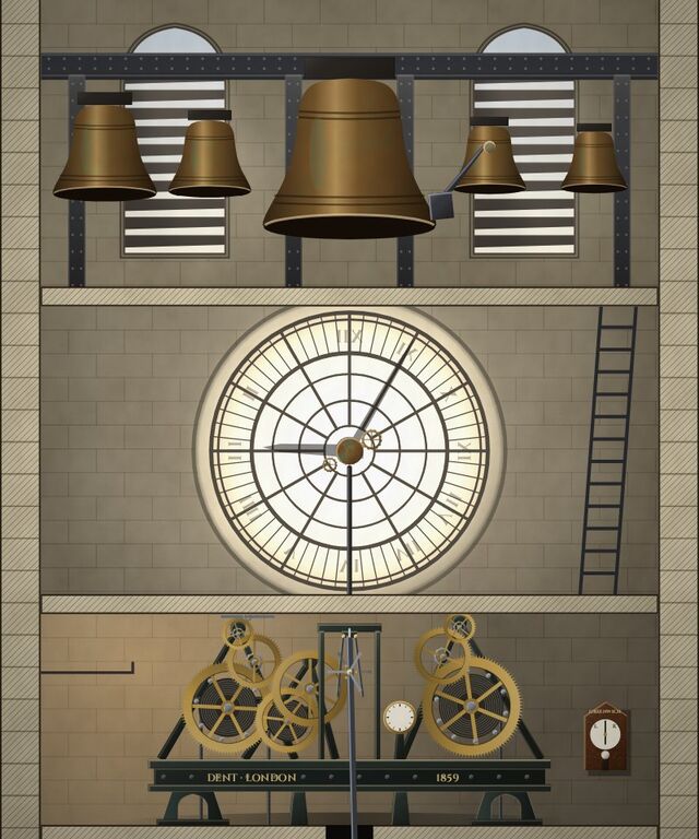 The painted cover of A Penny on the Pendulum, chapter 82 of WORN's Grand Tour of Time.