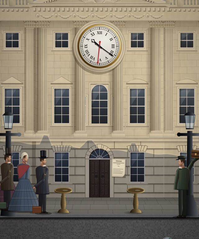 The painted cover of Two Minute Hands, chapter 80 of WORN's Grand Tour of Time.