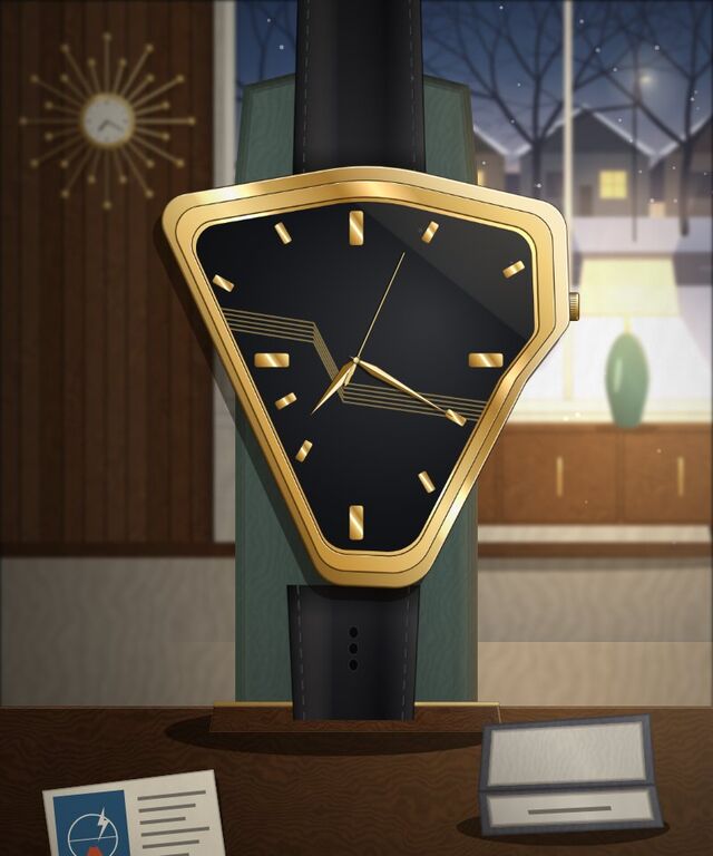 The painted cover of The First Battery Watch, chapter 96 of WORN's Grand Tour of Time.