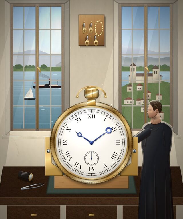 The painted cover of Lost the Key, chapter 78 of WORN's Grand Tour of Time.