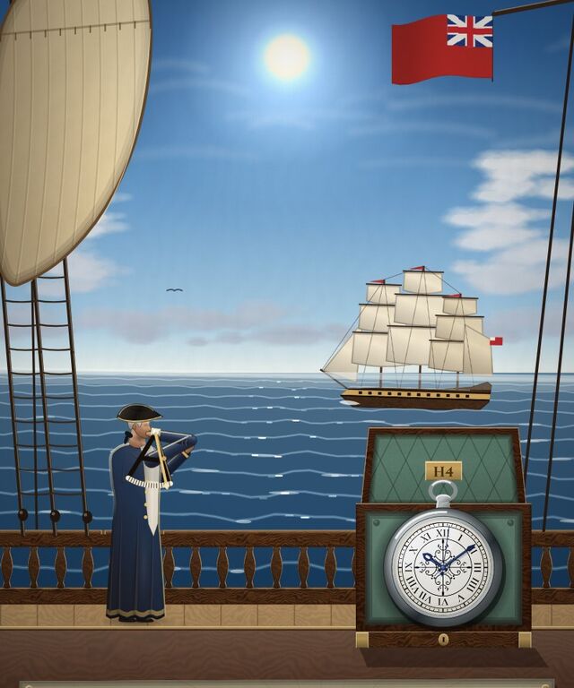The painted cover of Find the Ship, chapter 65 of WORN's Grand Tour of Time.