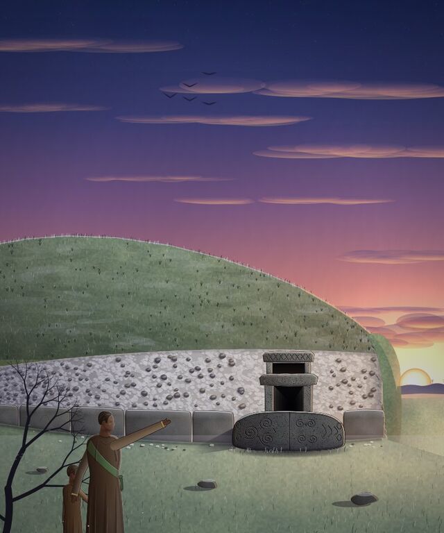 The painted cover of The Roof-Box, chapter 8 of WORN's Grand Tour of Time.