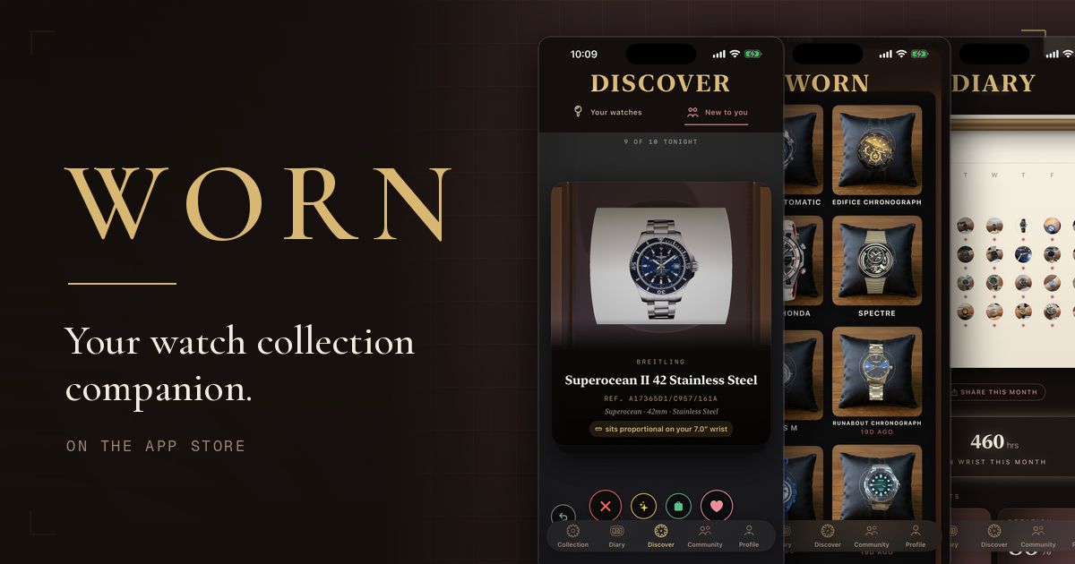 [Feedback request] I'm building an app to track which watches I actually wear. What would you want f